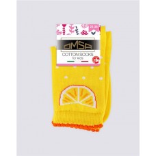 Носки детские OMSA Kids Calzino, с дизайном фрукты, giallo в магазинах Лента