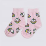 Носки детские INWIN р. 14–22, высокая посадка с дизайном единороги, Арт. FKSG-01-UN