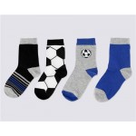 Носки детские INWIN р. 14–22, высокая посадка с дизайном футбол, Арт. FKSB-05-F
