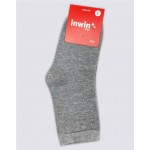 Носки детские INWIN Kids, высокая посадка, серый меланж, Арт. BKSU-01-HG Носки детские INWIN Kids, высокая посадка, серый меланж, Арт. BKSU-01-HG