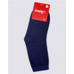 Носки детские INWIN Kids, высокая посадка, синий меланж, Арт. BKSU-01-HBL Носки детские INWIN Kids, высокая посадка, синий меланж, Арт. BKSU-01-HBL