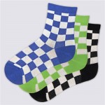 Носки детские INWIN р. 14–22, с дизайном шашечки, Арт. FKSB-03-QD, 3пары