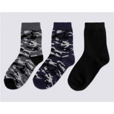 Носки детские INWIN р. 14–22, высокая посадка, милитари, Арт. FKSB-03-MIL, 3пары в магазинах Лента