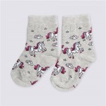 Носки детские INWIN р. 14–22, высокая посадка с дизайном единороги, Арт. FKSG-03-UN, 3пары