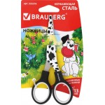 Ножницы BRAUBERG Kid Series Далматин 13см, черно-белые Арт. 232276
