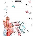 Набор обложек для тетрадей и дневников ERICHKRAUSE Fashion Girls, 21,2х34,7см, Арт. 55188, 12шт Набор обложек для тетрадей и дневников ERICHKRAUSE Fashion Girls, 21,2х34,7см, Арт. 55188, 12шт