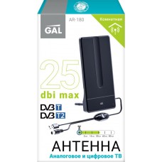 Антенна GAL AR-180, комнатная, черная в магазинах Лента