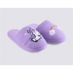 Тапки домашние детские INWIN Kids Единороги, фиолетовые, Арт. HW19-1579
