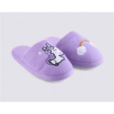 Тапки домашние детские INWIN Kids Единороги, фиолетовые, Арт. HW19-1579 в магазинах Лента