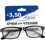 Очки для чтения A-VISION +3/+3,5 в металлической и пластиковой оправе с полимерными линзами кат.1