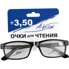 Очки для чтения A-VISION +3/+3,5 в металлической и пластиковой оправе с полимерными линзами кат.1 в магазинах Лента