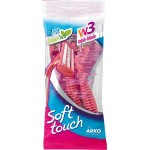 Станок для бритья женский ARKO SOFTTOUCH W3 3 лезвия, 2шт Станок для бритья женский ARKO SOFTTOUCH W3 3 лезвия, 2шт