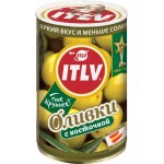 Оливки с косточкой ITLV зеленые, 300г