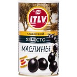 Маслины с косточкой ITLV Selecto черные, 350г