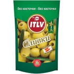 Оливки без косточки ITLV зеленые, 195г