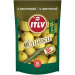 Оливки с косточкой ITLV зеленые, 195г
