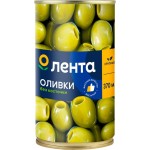 Оливки без косточки ЛЕНТА зеленые крупные, 370мл