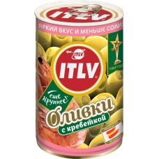 Оливки с креветками ITLV зеленые, 300г в магазинах Лента