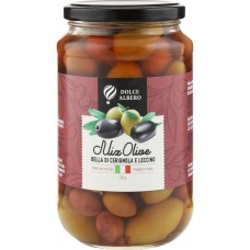 Оливки DOLCE ALBERO зеленые и черные, 580мл в магазинах Лента