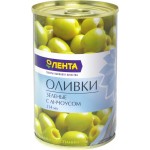 Оливки с анчоусом ЛЕНТА зеленые, 314мл