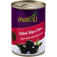 Маслины без косточки MAROLI черные, 300мл в магазинах Лента