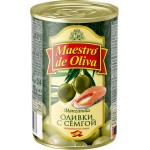 Оливки фаршированные семгой MAESTRO DE OLIVA, 300г