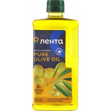 Масло оливковое ЛЕНТА рафинированное и нерафинированное Pure, высший сорт, 500мл в магазинах Лента