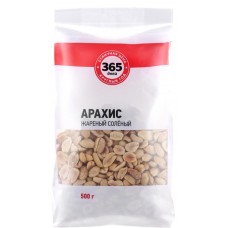 Арахис 365 ДНЕЙ жареный соленый, 500г в магазинах Лента
