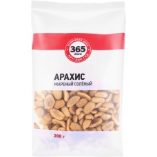 Арахис 365 ДНЕЙ жареный соленый, 200г в магазинах Лента