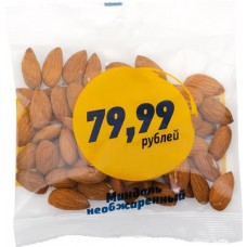 Миндаль натуральный необжаренный, ядра, 70г в магазинах Лента