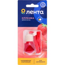 Ароматизатор автомобильный ЛЕНТА Fruit Strawberry, подвесной, Арт. 10356, 7мл в магазинах Лента