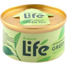 Ароматизатор автомобильный ЛЕНТА Life Green Tea, на торпеду, Арт. 10036 в магазинах Лента