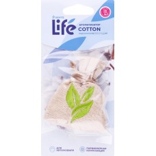 Ароматизатор автомобильный ЛЕНТА Life Cotton, подвесной, Арт. 10357 в магазинах Лента