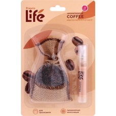 Ароматизатор автомобильный ЛЕНТА Life Coffee, мешочек с зернами, Арт. 10038 в магазинах Лента