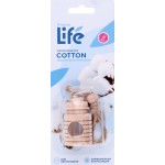 Ароматизатор автомобильный ЛЕНТА Life Cotton, подвесной, Арт. 10034 Ароматизатор автомобильный ЛЕНТА Life Cotton, подвесной, Арт. 10034