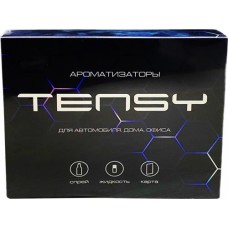 Набор ароматизаторов для дома и авто TENSY Мужской, спрей 50мл, бутылочка 6мл, картонный ароматизатор в магазинах Лента