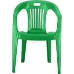 Кресло пластиковое ОТЛИЧНАЯ ЦЕНА/365 ДНЕЙ зеленое Арт. 110-0031