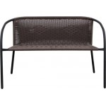 Диван садовый GIARDINO CLUB 113х60х72см коричневый, искусственный ротанг, Арт. BF101 Диван садовый GIARDINO CLUB 113х60х72см коричневый, искусственный ротанг, Арт. BF101