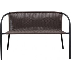 Диван садовый GIARDINO CLUB 113х60х72см коричневый, искусственный ротанг, Арт. BF101 в магазинах Лента