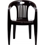 Кресло пластиковое 365 ДНЕЙ коричневое, Арт. 110-0031