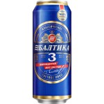 Пиво светлое БАЛТИКА 3 Классическое, 4,8%, ж/б, 0.45л