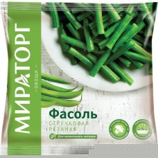 Фасоль стручковая замороженная МИРАТОРГ резанная, 400г в магазинах Лента Фасоль стручковая замороженная МИРАТОРГ резанная, 400г в магазинах Лента