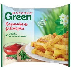 Картофель для жарки замороженный МОРОЗКО Green, 450г в магазинах Лента