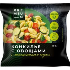 Смесь ЛЕНТА PREMIUM Конкилье с овощами и соусом, 400г в магазинах Лента