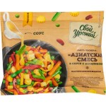 Смесь овощная СВОЙ УРОЖАЙ Азиатская, в соусе с базиликом, 400г Смесь овощная СВОЙ УРОЖАЙ Азиатская, в соусе с базиликом, 400г