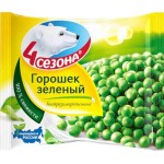 Горошек зеленый замороженный 4 СЕЗОНА, 400г Горошек зеленый замороженный 4 СЕЗОНА, 400г