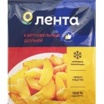 Картофель замороженный ЛЕНТА дольки в кожуре, 700г Картофель замороженный ЛЕНТА дольки в кожуре, 700г