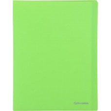 Папка BRAUBERG Neon 700мкм, 40 вкладышей, 25мм, неоновая зеленая в магазинах Лента