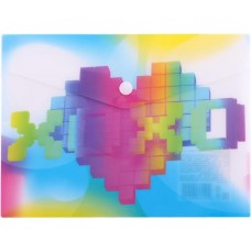 Папка-конверт ЛЕНТА KIDS Bright girl А5, на кнопке, Арт. MF521050-2, 2шт в магазинах Лента