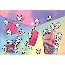 Папка для тетрадей COLORIO Панды-сладкоежки, А4, на кнопке, Арт. COIB-CS1-ENV2 в магазинах Лента